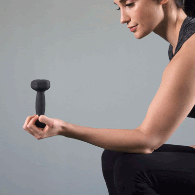 Supination with a dumbbell physical therapy exercise